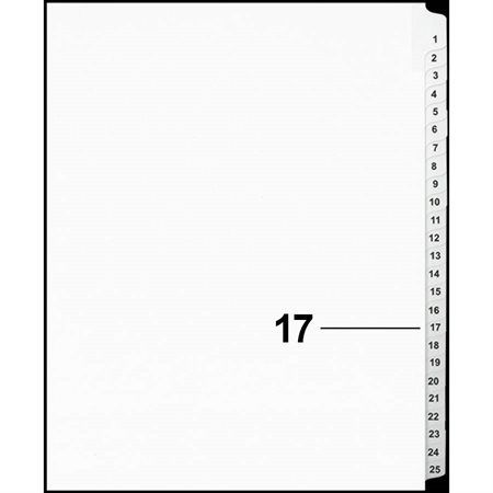 Offix® Numerical Litigation Index Dividers