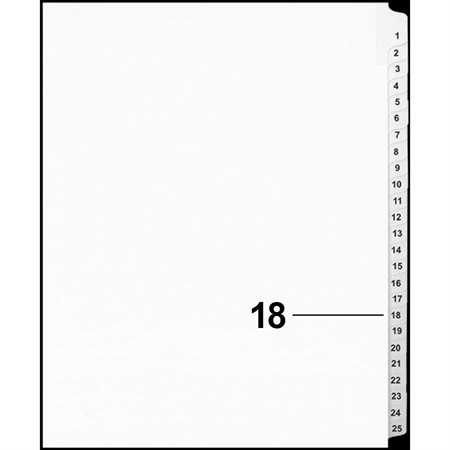 Offix® Numerical Litigation Index Dividers