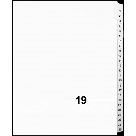 Offix® Numerical Litigation Index Dividers