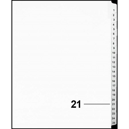 Offix® Numerical Litigation Index Dividers