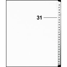 Offix® Numerical Litigation Index Dividers