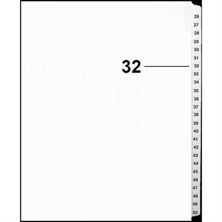 Offix® Numerical Litigation Index Dividers