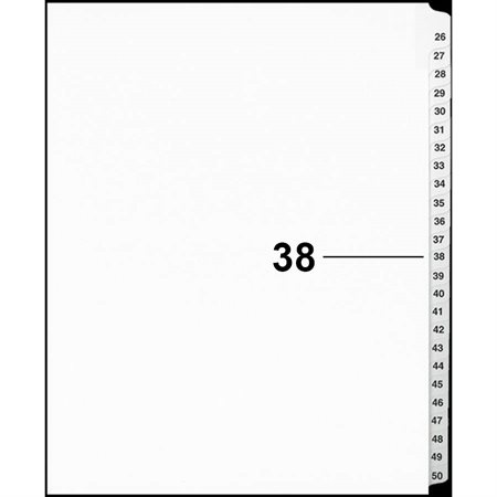 Offix® Numerical Litigation Index Dividers