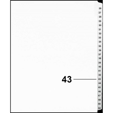 Offix® Numerical Litigation Index Dividers