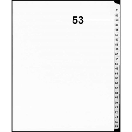 Offix® Numerical Litigation Index Dividers
