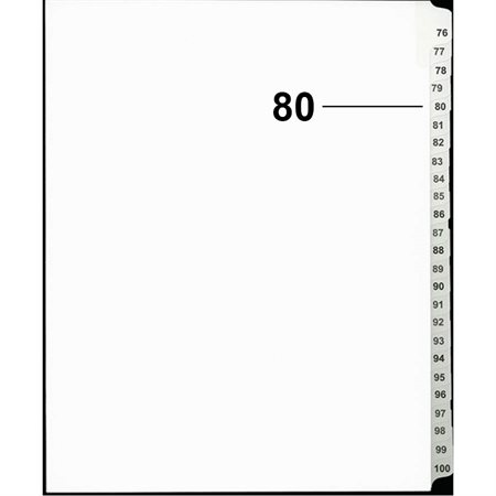Offix® Numerical Litigation Index Dividers