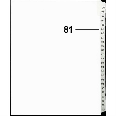 Offix® Numerical Litigation Index Dividers