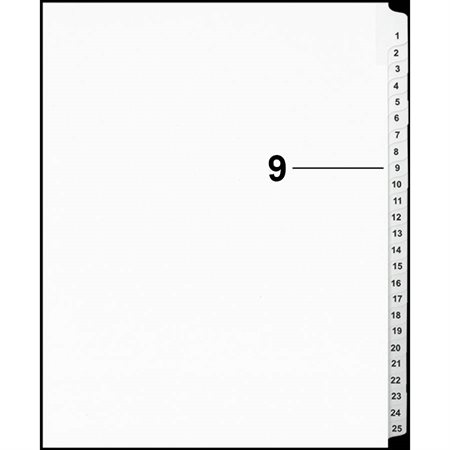 Offix® Numerical Litigation Index Dividers