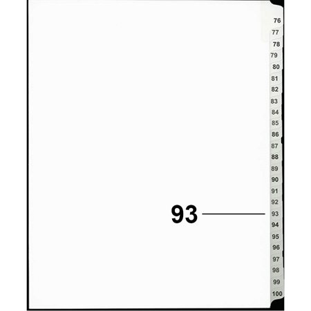 Offix® Numerical Litigation Index Dividers