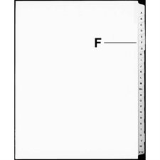 Offix® Alphabetical Litigation Index Dividers