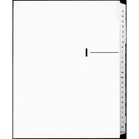 Offix® Alphabetical Litigation Index Dividers