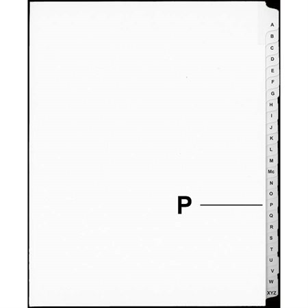 Offix® Alphabetical Litigation Index Dividers