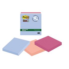 Feuillets recycles Post-it® Super Sticky - collection Bali