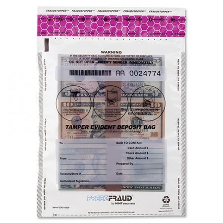 Sac de dépôt bancaire transparent FREEZFraud™