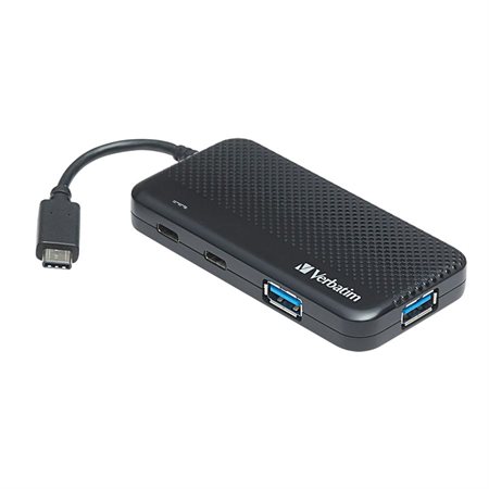 Concentrateur USB-C à 4 ports et charge rapide