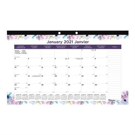 Calendrier sous-main mensuel Passion (2021)