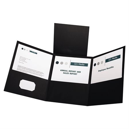 Tri-fold report cover