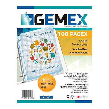 Pochette protectrice transparente Pagex™