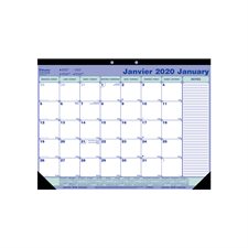 Calendrier sous-main mensuel (2021)