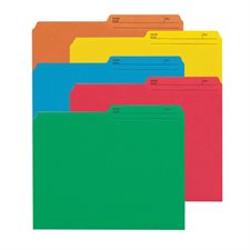 Chemises à dossier réversibles de couleur