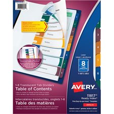 Ready Index® Translucent Dividers