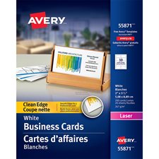 Cartes professionnelles à coupe nette