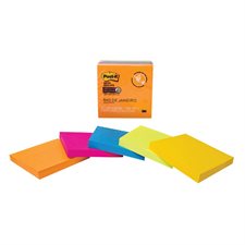 Feuillets Post-it® Super Sticky - collection Rio