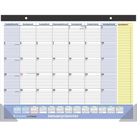 QuickNotes® Monthly Desk / Wall Calendar