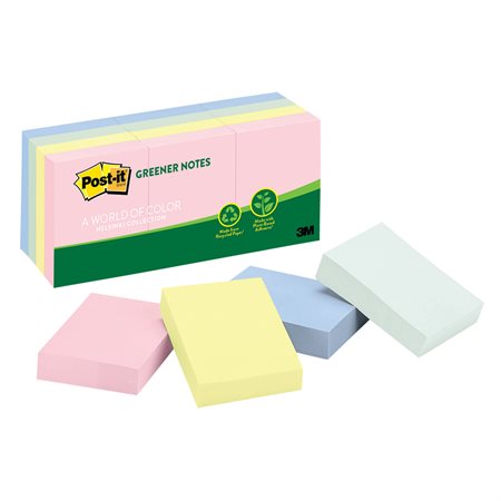 Feuillets Post-it® Greener Notes - collection Helsinki