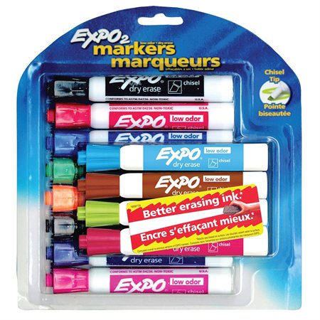 Marqueur effaçable à sec pour tableau blanc Expo® à faible odeur