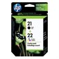 HP 21 / 22 Ink Jet Cartridges Twin Pack