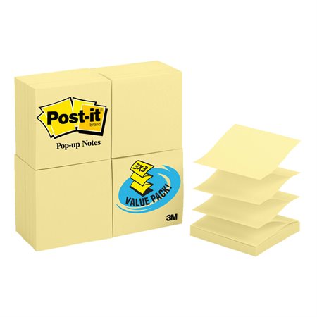 Bloc de feuillets éclair autoadhésifs format club Post-it®