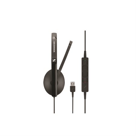 Casque téléphonique double avec connexion USB
